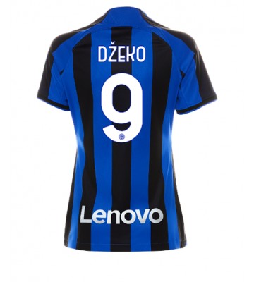 Inter Milan Edin Dzeko #9 Hjemmedrakt Kvinner 2022-23 Kortermet
